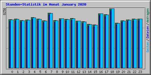 Stunden-Statistik im Monat January 2020